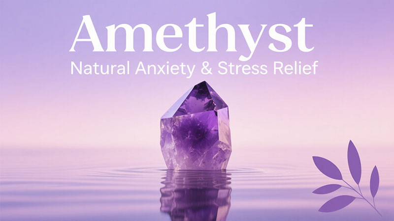 Amethyst Crystal for Anxiety & Stress Relief