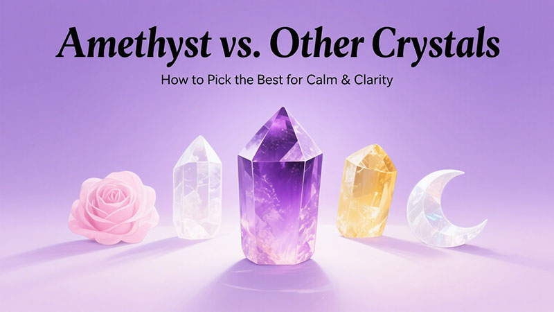 Amethyst vs. Other Crystals: A Guide for Calm & Clarity