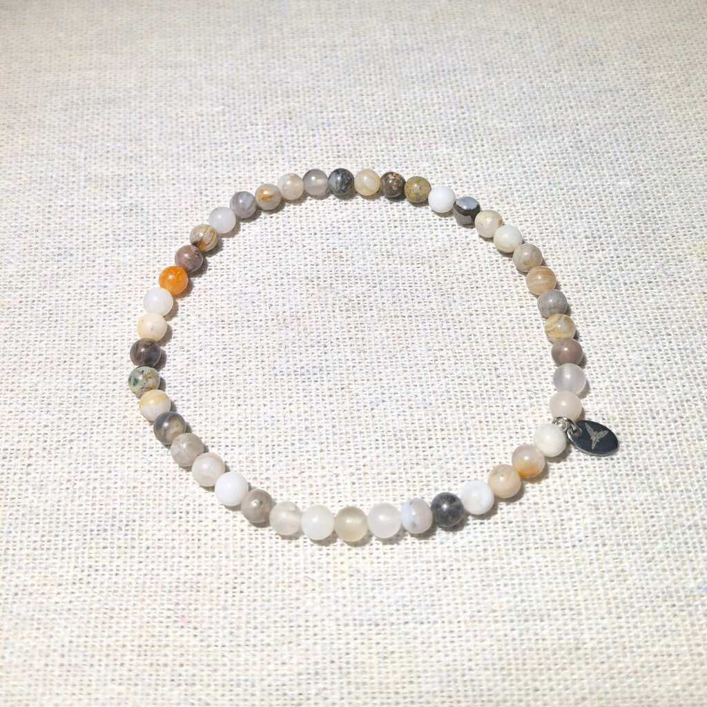Bamboo Leaf Agate Energy Bracelet