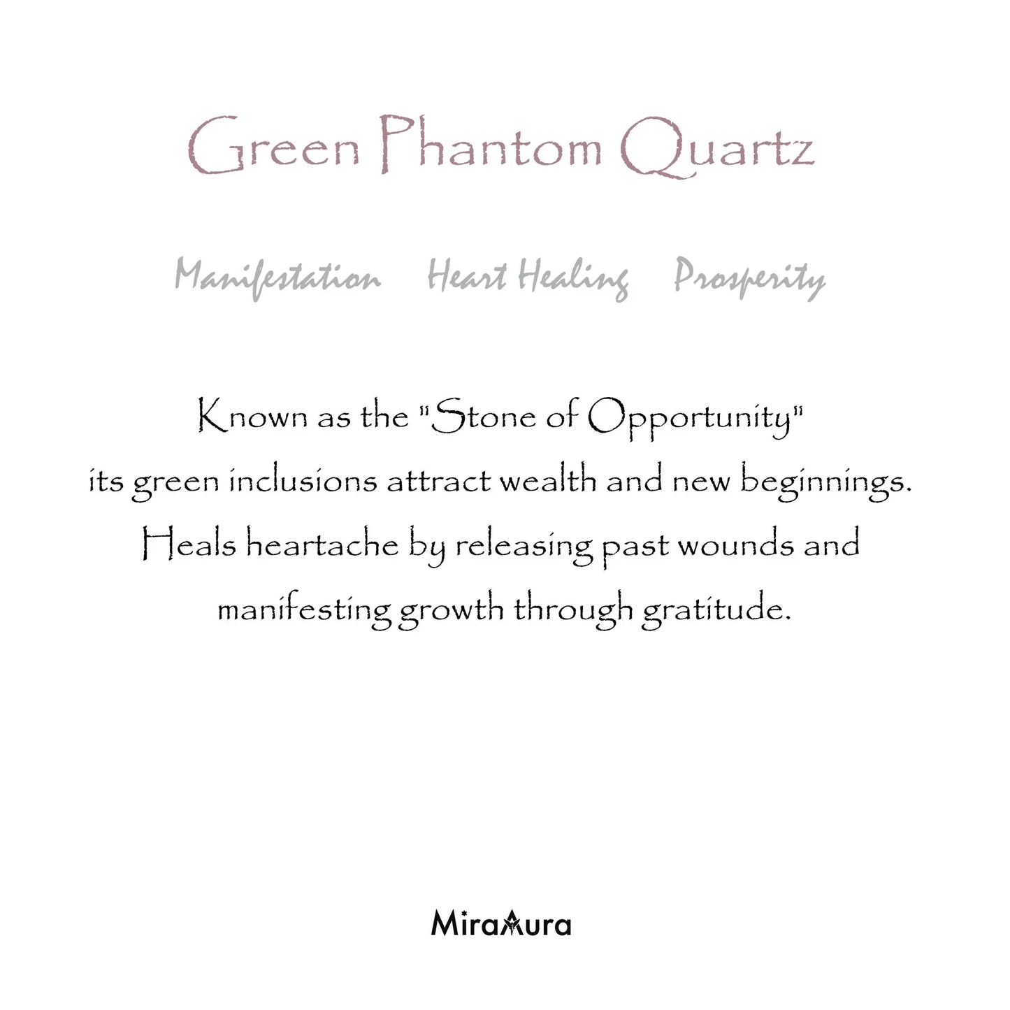 Green Phantom Quartz Energy Bracelet