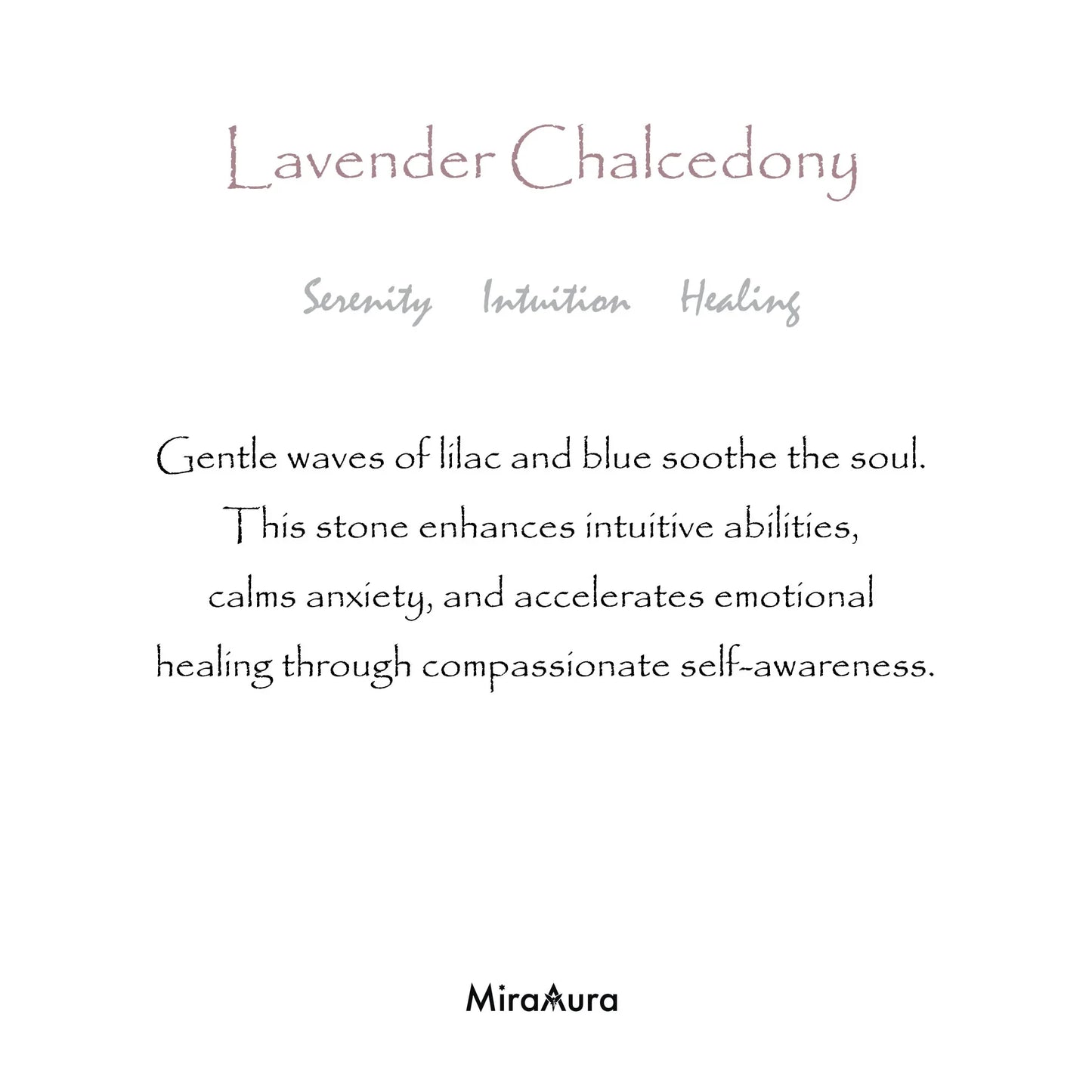 Lavender Chalcedony Energy Bracelet