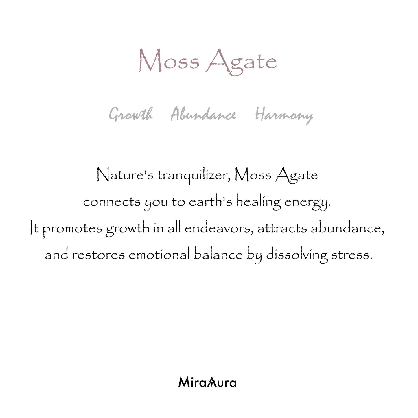 Moss Agate Energy Bracelet