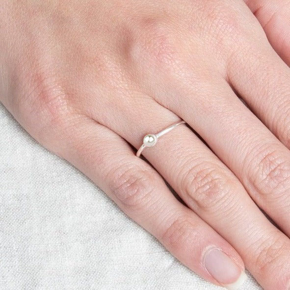 Natural Freshwater Pearls Silver Ring