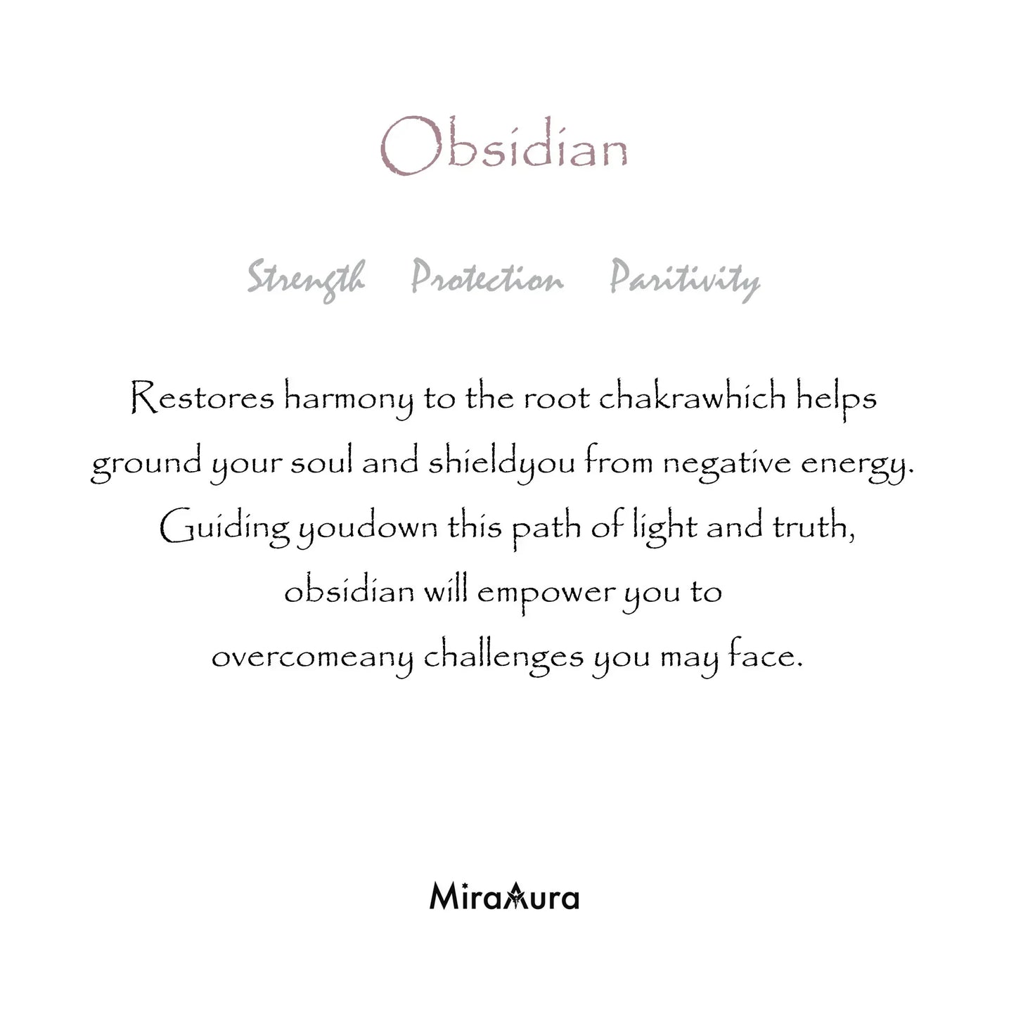 Obsidian Energy Bracelet