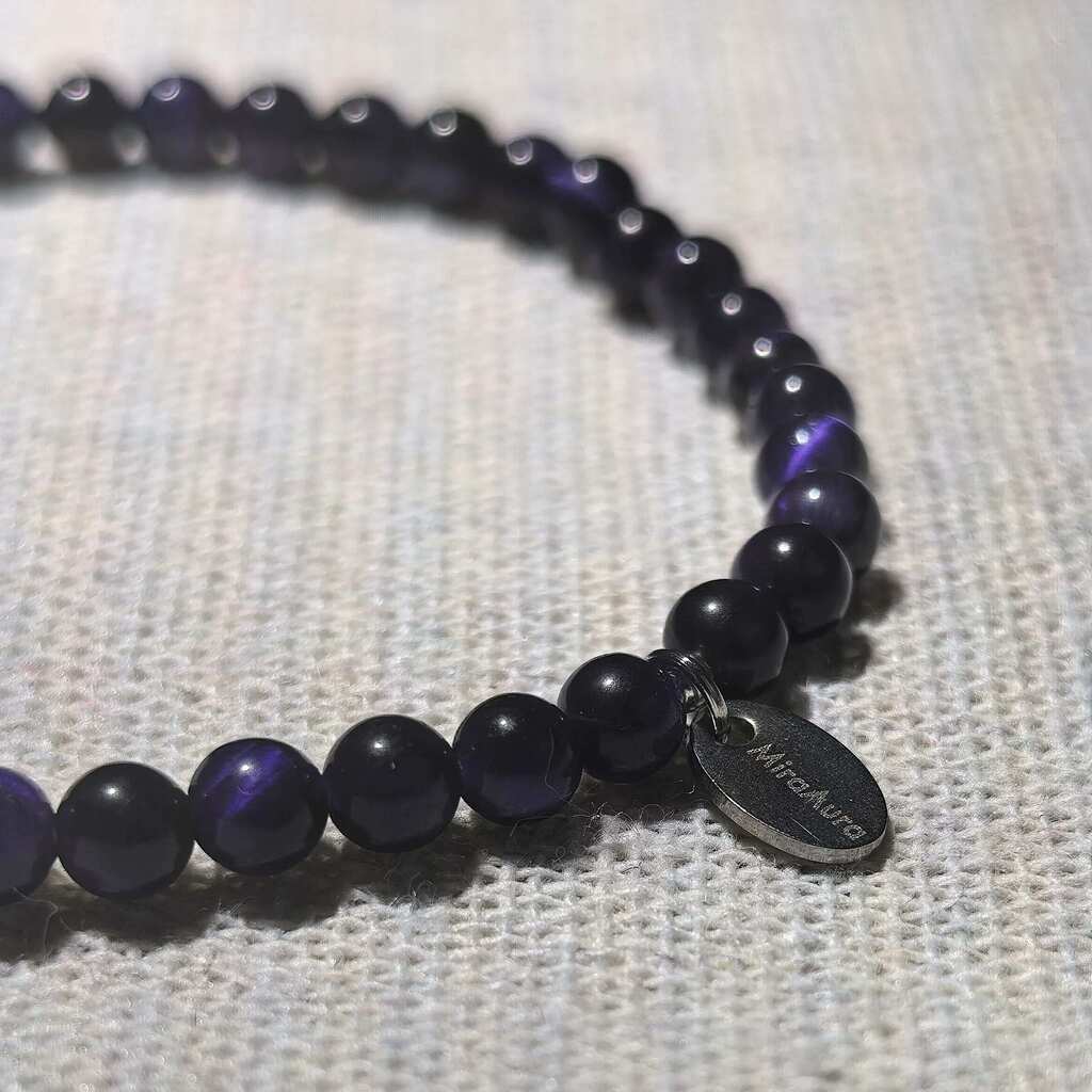 Purple Tiger Eye Energy Bracelet