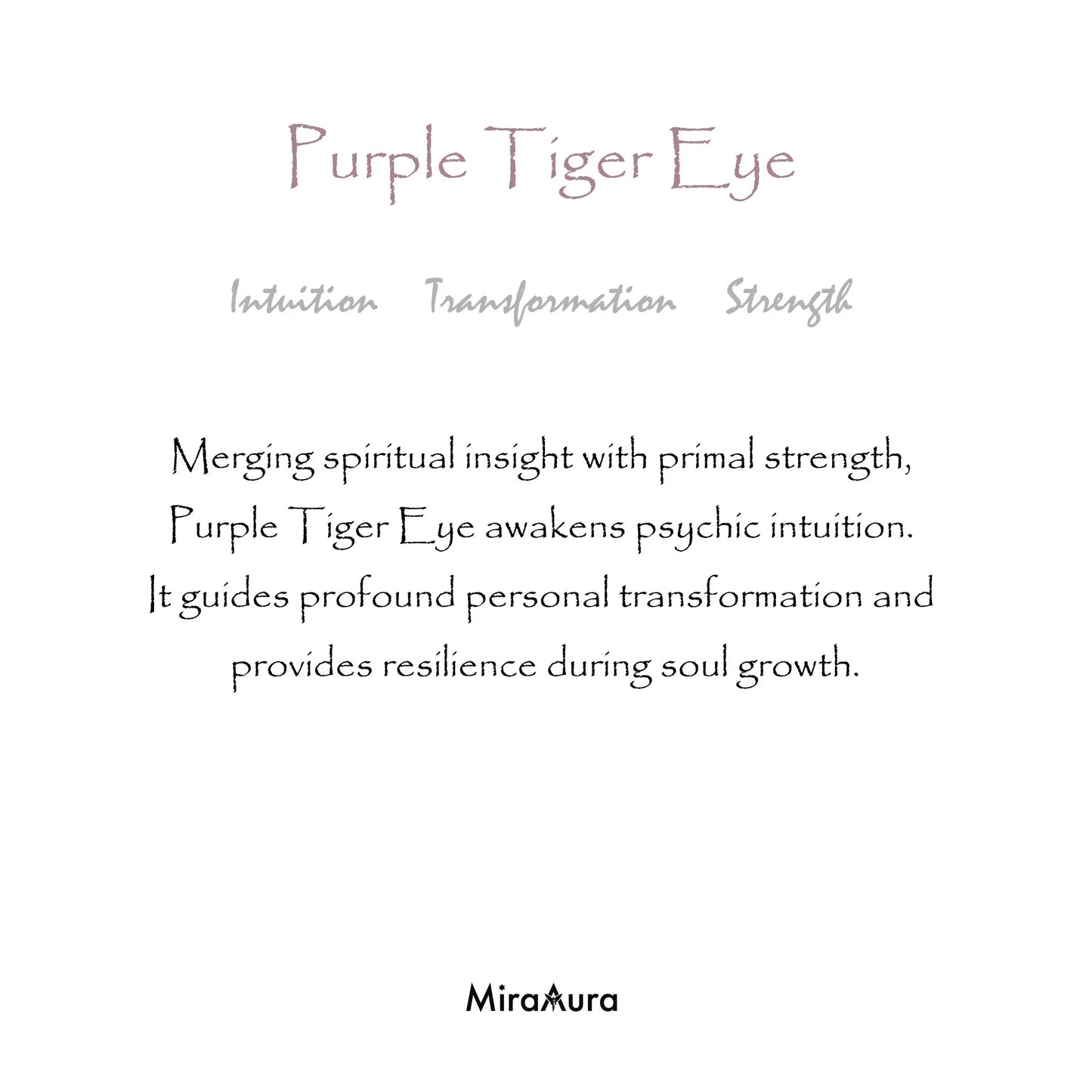 Purple Tiger Eye Energy Bracelet