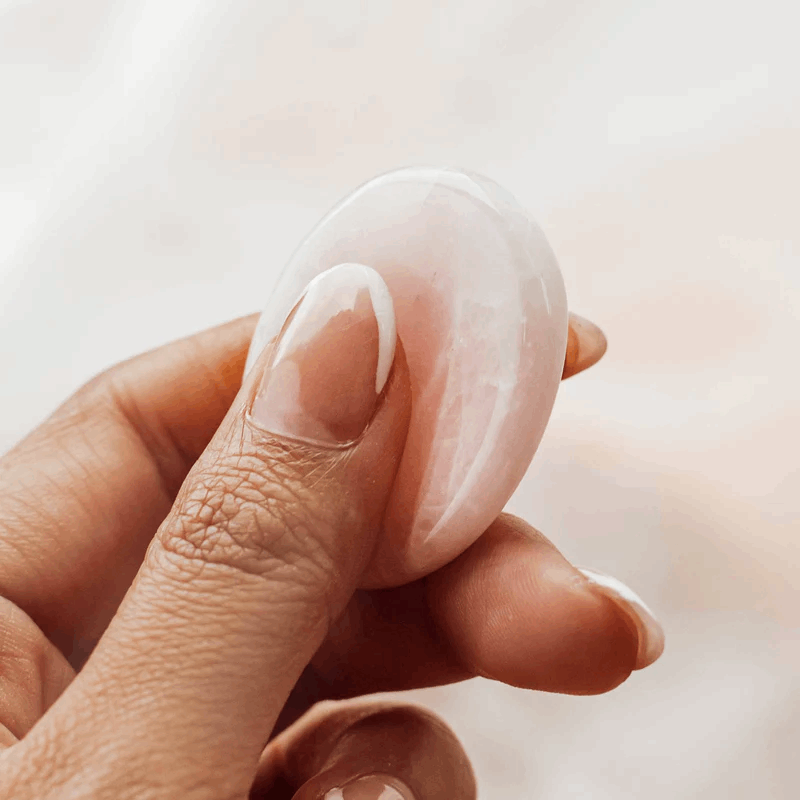 Rose Quartz Worry Stone