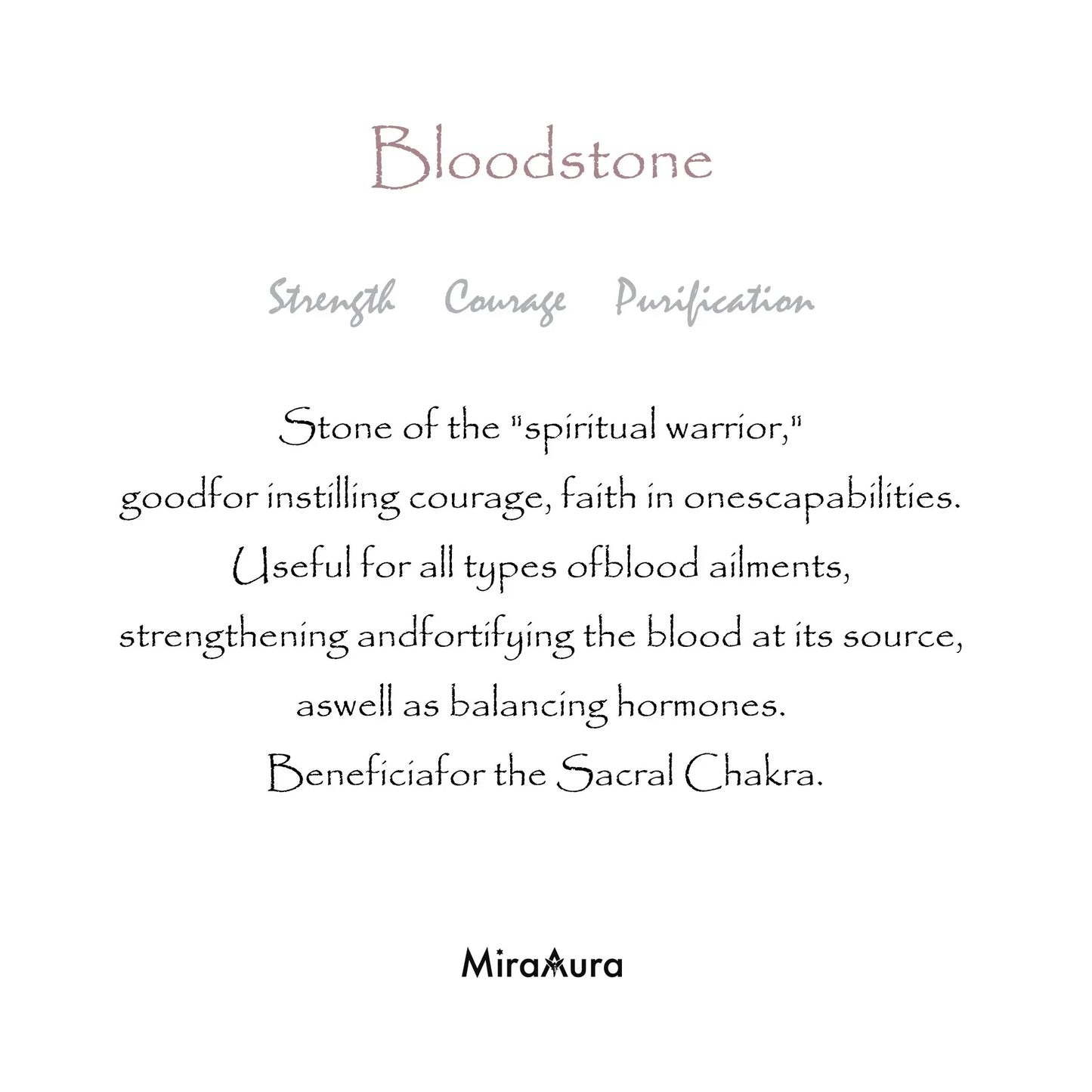 Bloodstone Energy Bracelet
