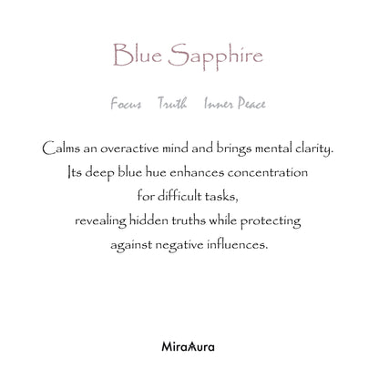 Blue Sapphire Silver Ring
