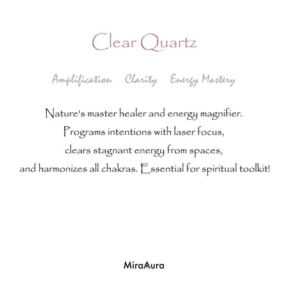 Clear Quartz Worry Stone