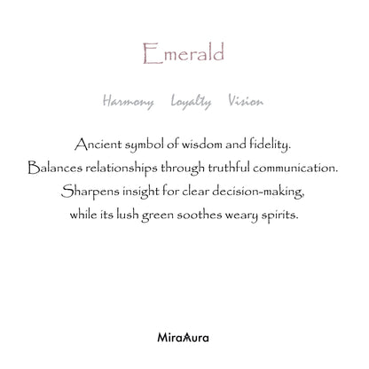 Emerald Silver Ring