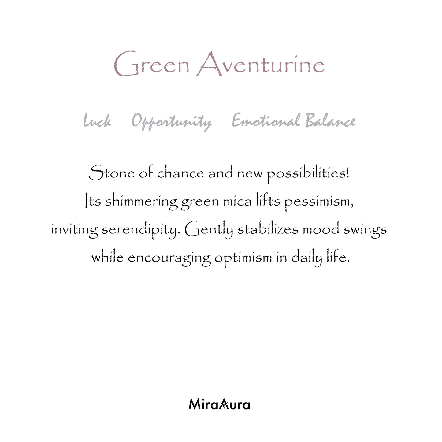 Green Aventurine Worry Stone