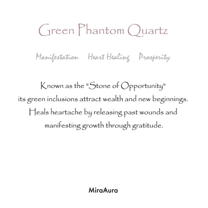 Green Phantom Quartz Energy Bracelet