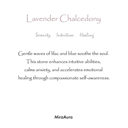 Lavender Chalcedony Energy Bracelet