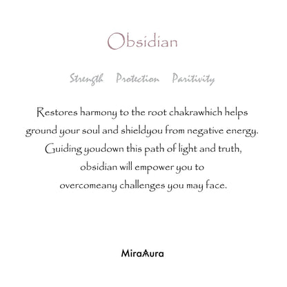 Obsidian Energy Bracelet