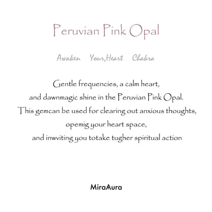 Peruvian Pink Opal Energy Bracelet