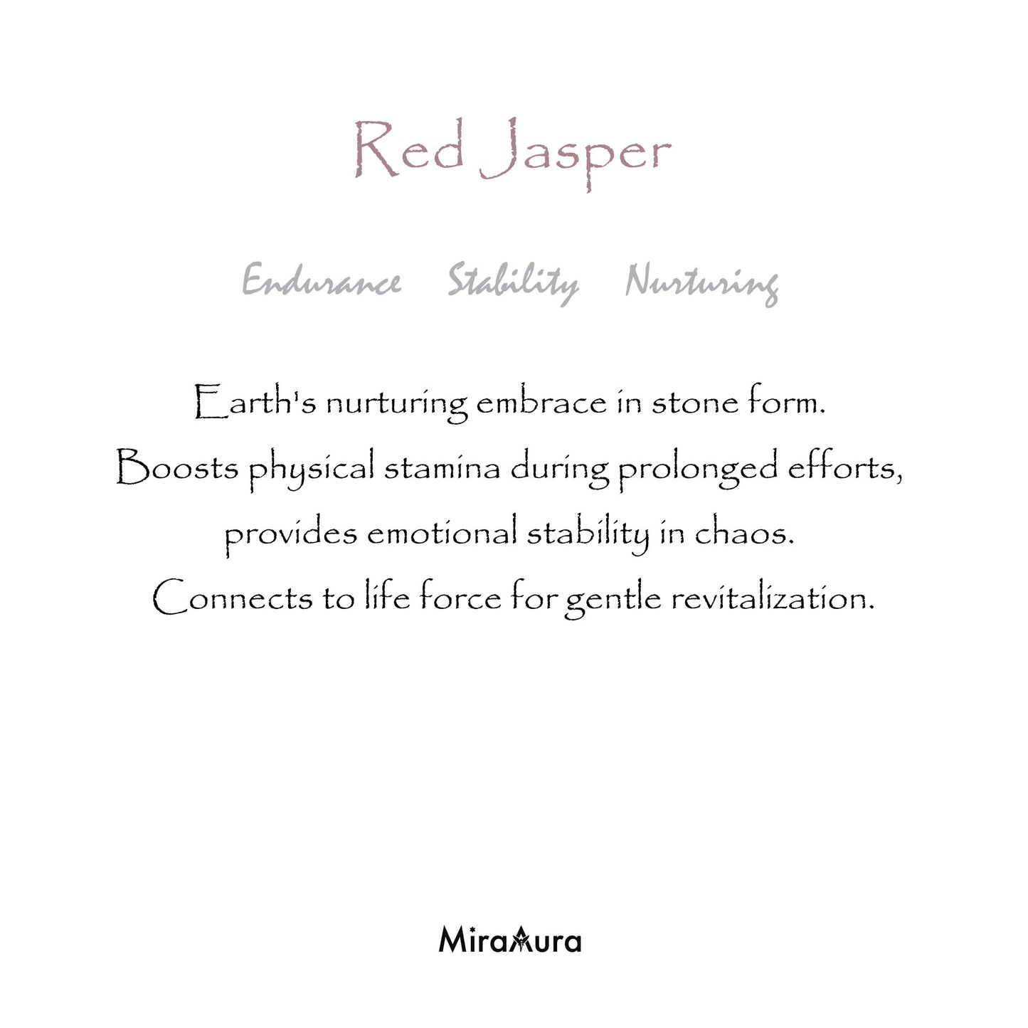 Red Jasper Worry Stone