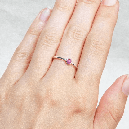Ruby Silver Ring